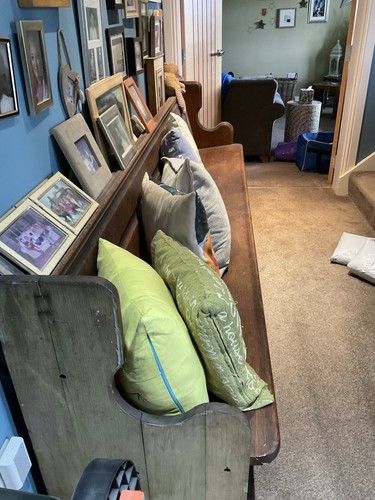Church pew bench with - church,