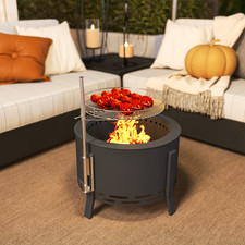 Round Steel Fire Pit with
