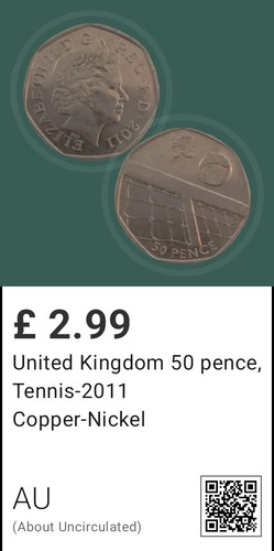 2011 olympic tennis 50p - olympic,