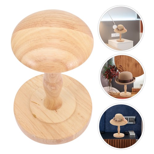 Hat display stand wooden - display,