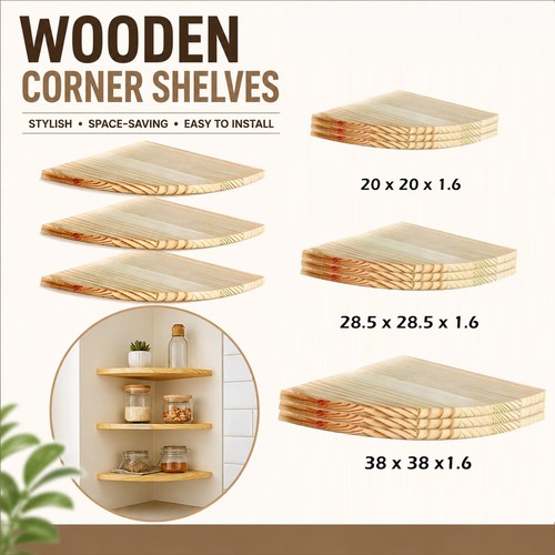 Wooden pine natural corner - pine,