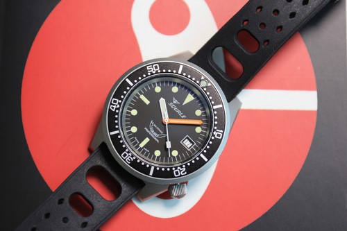 Squale 1521 black blasted - squale,