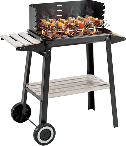 Bbq charcoal grill trolley - bbq,