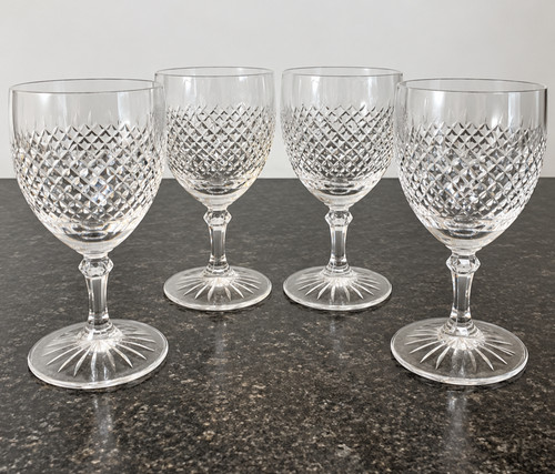 Diamond pattern wine glasses - pattern,