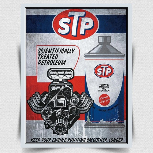 Stp oil petroleum sign metal - petroleum,