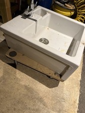 Belfast Sink For Laminate Worktops, Taps Included, Used In Good Condition