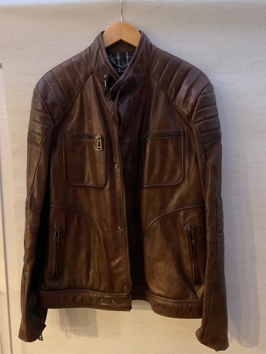 Belstaff leather jacket - belstaff,