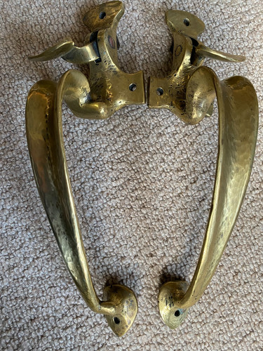 Brass thumb latch - thumb, door