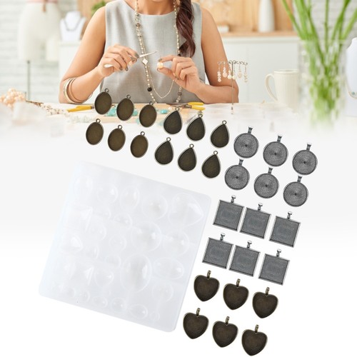 Time gem resin mold set - time,