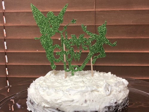 Cake topper 6x6 never - 1,