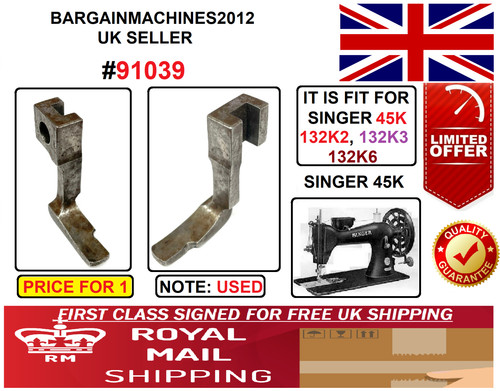 Singer 45k presser foot 91039 - singer,