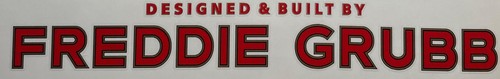 Freddie grubb downtube decal - downtube,