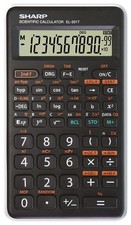 SHARP CALCULATOR SCIENTIFIC BLISTER EL501TBWH-EU,Black/White