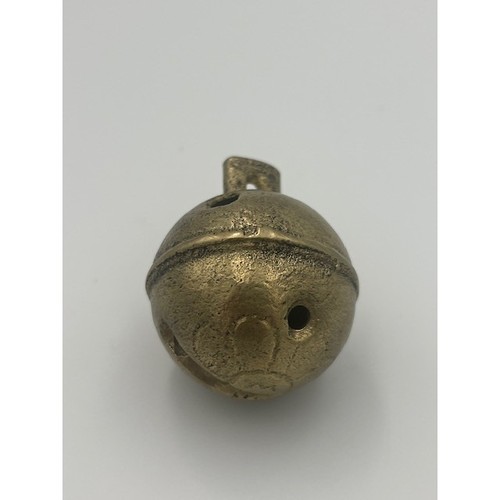 Vintage antique brass crotal - vintage,
