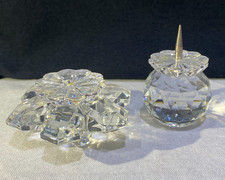 2 X SWAROVSKI CRYSTAL CANDLE