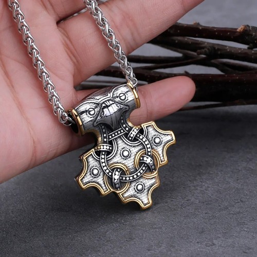 Norse mjolnir pendant necklace - norse,