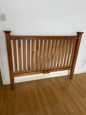 double bed pine headboard