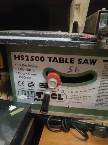 Tool hs2500 table - nu,