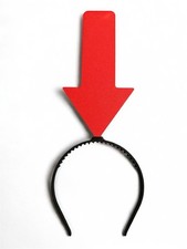 Red Arrow Headband - Pointing