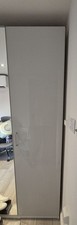 IKEA Grey Gloss Singular Wardrobe Door, Silver Handle Included, No Hinges
