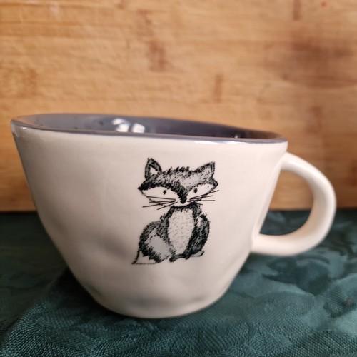 White and grey wonky - and, mug