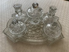 Vintage Clear Glass Vanity