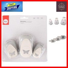 Elegant Butterfly Paper Punch Set for Card Making - 3 Versatile Sizes Included
