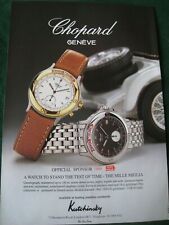 CHOPARD GENEVE MILLE MIGLIA SPONSOR POSTER ADVERT READY FRAME A4 SIZE file G