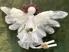 Cute & Pretty Flying Fairy Angel Christmas Tree Decoration Festive Lightweight