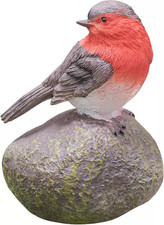 Garden Robin Bird Ornament On Perched  B Sculpture Robin Indoor Outdoor Patio