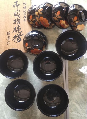 Japanese lacquer bowl takuma - bowl,