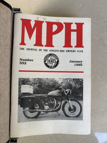 Vincent hrd mph magazines - vincent,