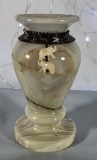 Small Carved Banded Onyx Bud