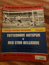 Alan Gilzean Testimonial Tottenham Hotspur v Red Star Belgrade 27th Nov 1974 (31