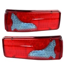 Pair Rear Truck Tail Lights Lamp Led Truck Lorry Trailer for Van Chassis Caravan