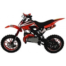 REDUCED ZIPPER 49CC 2-STROKE MINI KIDS OFF ROAD DIRT BIKE - RED - AGES 6 TO 12