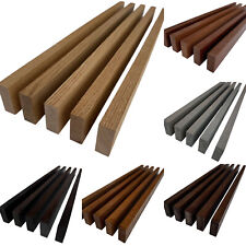 Solid Oak or Sapele Slats Wall Decoration Slatted Fence Panel Oak Cladding 2m