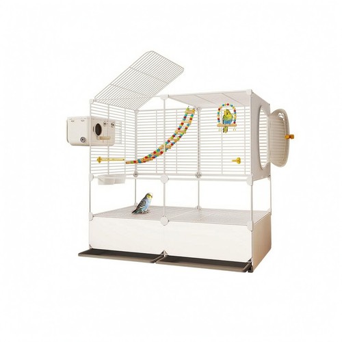 Two level bird - bird, white