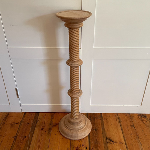 Oak wooden plant stand - oak,