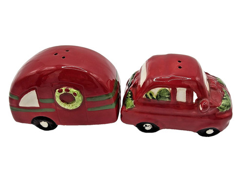 Ceramic camper salt - camper, pepper