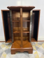 Vintage Rossmore Cherry Wood CD Storage Cabinet – Solid Wood,, Holds 80+ CDs