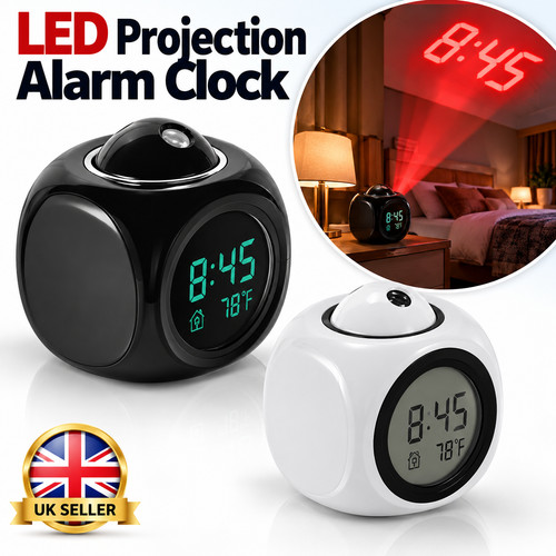 Led projection alarm - led, clock