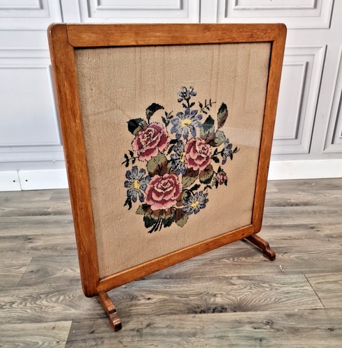 Vintage fire screen - vintage,