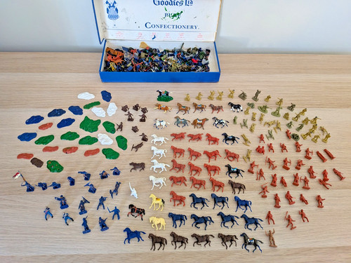 Airfix vintage model cowboys - airfix,
