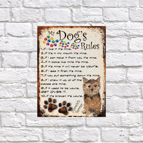 Dog rules retro - dog's,