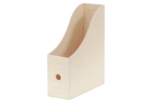 Wooden binder box paper