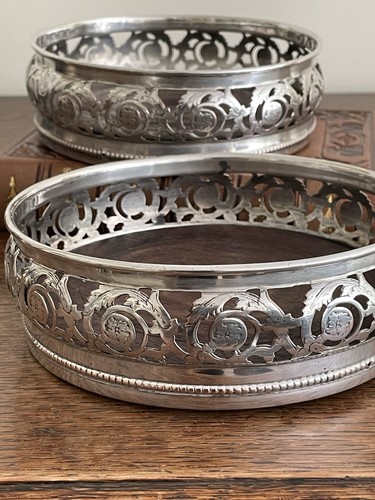 Pair silver plated bottle