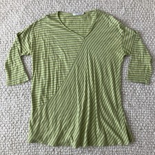 Cut Loose Green Striped Top