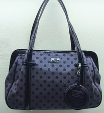 Lulu Guinness navy blue pola