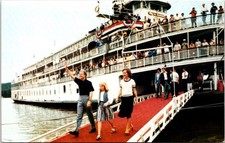 Jimmy Carter Delta Queen Gangplank Georgia Postcard E94